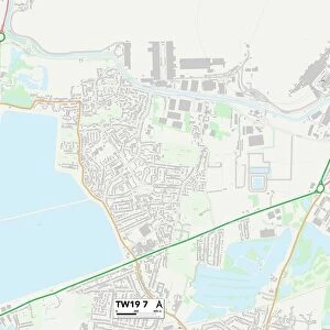 Spelthorne TW19 7 Map