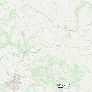 Staffordshire ST10 3 Map