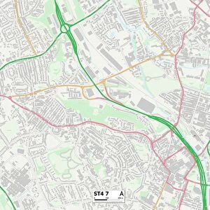 Staffordshire ST4 7 Map