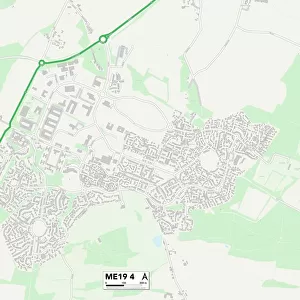 Tonbridge and Malling ME19 4 Map
