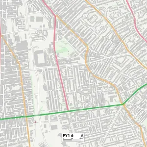 Blackpool FY1 6 Postcode Sector Print Map