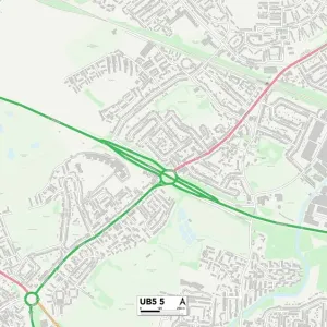 Ealing UB5 5 Print Map Sector Ealing UB5 5 Print Map Sector