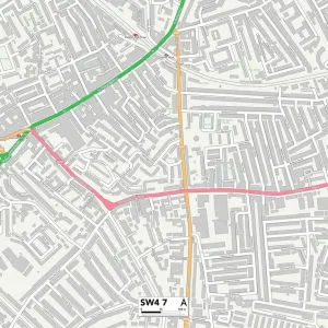 Lambeth SW4 7 Print Map Lambeth SW4 7 Print Map