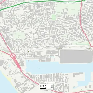 Newham E16 1 Postcode Sector Print Map Newham E16 1 Postcode Sector Print Map