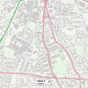 Wolverhampton WV2 3 Print Map Sector Wolverhampton WV2 3 Print Map Sector