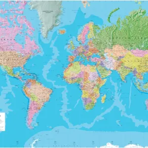 Extra-Large World Map Print Extra-Large World Map Print
