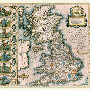 Maps from the British Isles Metal Print Collection: British Isles Map PORTFOLIO