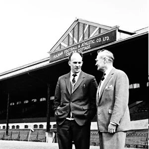 After 13 years with the club, Eddie Lowe (left) takes a look around Craven Cottage