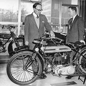 A 1921 Coventry motor cycle - a Triumph Model "H"