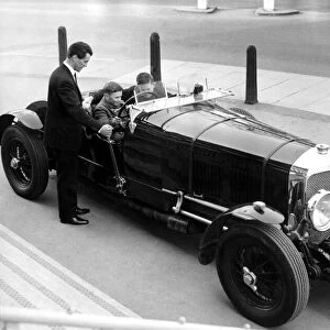 This 1928 Bentley parked on the forecourt of the Granada Cinema in Rugby attracted much
