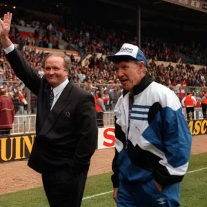 1991 Rumbelows Cup Final at Wembley. Sheffield Wednesday 1 v Manchester United 0