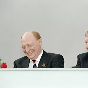 1992 Labour Party leadership election. John Smith. Neil Kinnock and Roy Hattersley