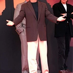 Actor Arnold Schwarzenegger at the launch of the new film "Batman & Robin"