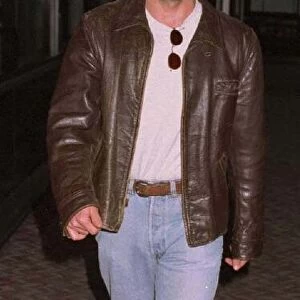 Actor Bruce Willis arrives at Heathrow from New York on Concorde