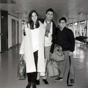 Actor Ian McShane and his children Morgan, 11, and Kate, 15