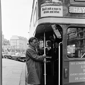 Actor Richard Burton pictured in London during the filming of "