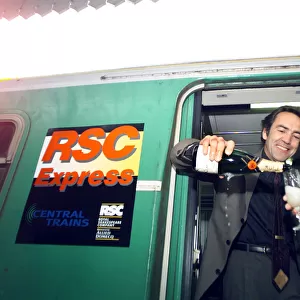 Actor Robert Lindsay launches the new RSC Express at Stratford Station