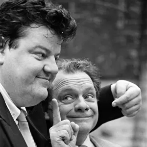 Actors Robbie Coltrane (left) and David Jason. Both are nominated for the BAFTA TV award