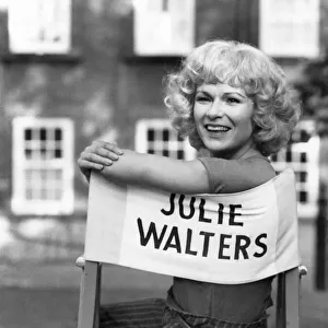 Actress Julie Walters on location filming Personal Services