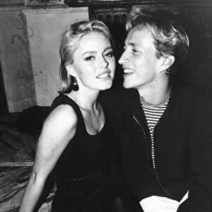 Actress patsy Kensit with designer Jasper Conran at the limelight club January 1985