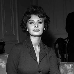 Actress Sophia Loren in London October1957