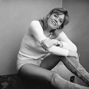 Actress Wendy Richard seen here in the Daily Mirror studio modelling the latest hot pants