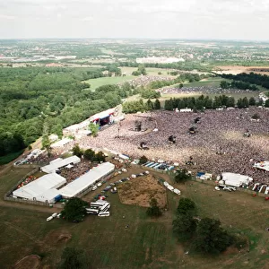 Aerial pictures from the Oasis concert held at Knebworth House. 10th August 1996