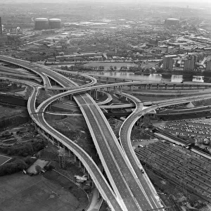 Aerial view of Spaghetti Junction. When it opens it will be the most complex highway