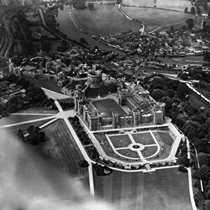 Aerial view of Windsor Castle. 9th July 1927