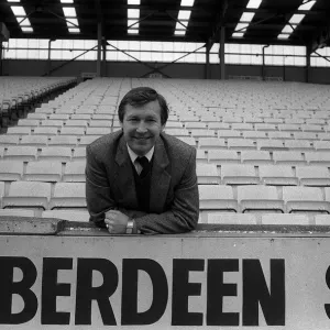 Alex Ferguson manager of Aberdeen FC. 5th May 1983