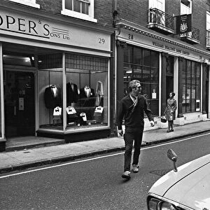 American actor Paul Newman seen here in Trinity Street, Cambridge during his visit to