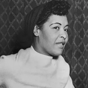 American jazz singer Billie Holiday Jazz Singer in the UK ahead of her first concert