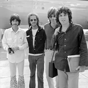 American rock group The Doors arrive at Londons Heathrow airport