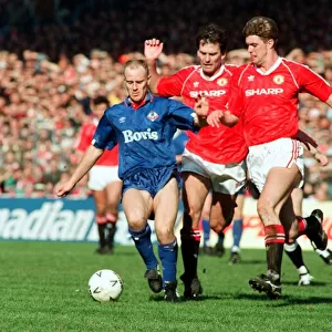 Andy Ritchie. FA Cup. Manchester United 3 v Oldham Athletic 3
