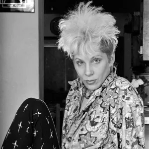 Angie Bowie, (also known as Angela Bowie) Picture taken at home