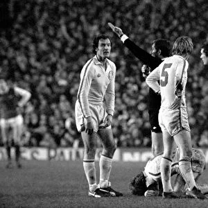 Arsenal 0 v. Leeds United 1. Division 1 football. January 1980 LF01-01-009