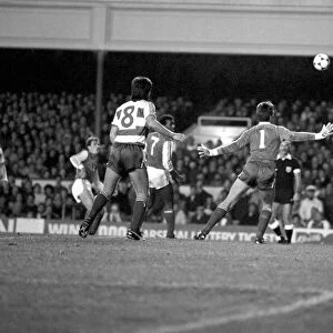 Arsenal 3 v. Queens Park Rangers 1. Division One Football. December 1986 LF21-11-052