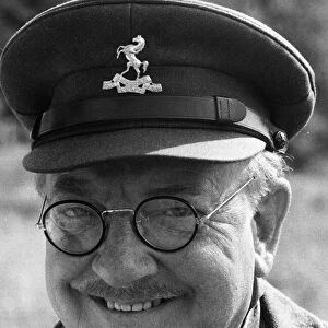 Arthur Lowe who plays Captain Mannering in the BBC Series Dads Army seen here in between