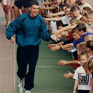 Athlete Jonathan Edwards Jonathan Edwards joined 70 youngsters