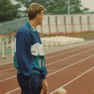 Athlete Steve Cram Steve Cram with his daughter Josie pictured on the running