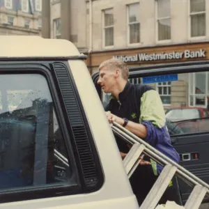 Athlete Steve Cram Steve Cram and wife Karen close their Breathless Shop