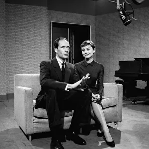 Audrey Hepburn and husband Mel Ferrer. January 1955