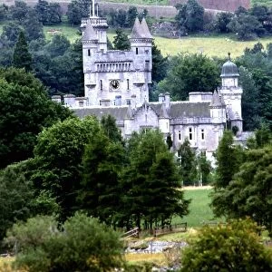 Balmoral Castle August 1986 the Scottish home of the British Royal family