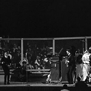 The Beatles in concert at the Cow Palace, San Francisco, California, USA