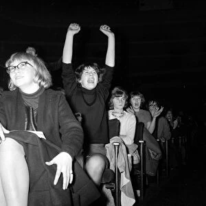 The Beatles November 1963 Fans of The Beatles cheer