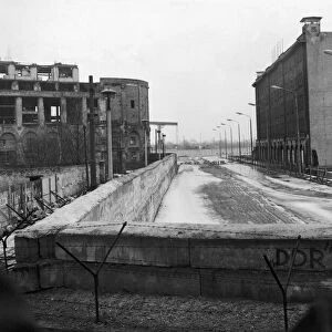 The Berlin Wall was a concrete and earth barrier built by the Soviet Union