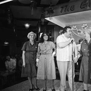 Bernard Manning performing at The Embassy Club in Manchester