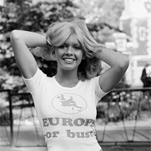 Beverly Pilkington, 22 year old model from Essex, wearing Pro Europe white tee shirt with