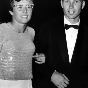 Billie Jean King and her husband Larry at the Wimbledon Ball