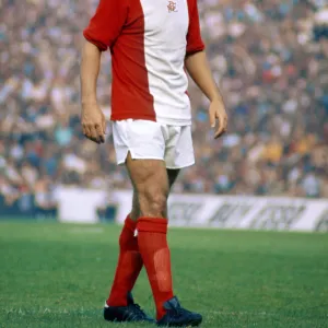 Birmingham City footballer Bob Latchford in action. August 1973